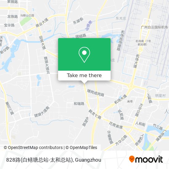 828路(白鳝塘总站-太和总站) map