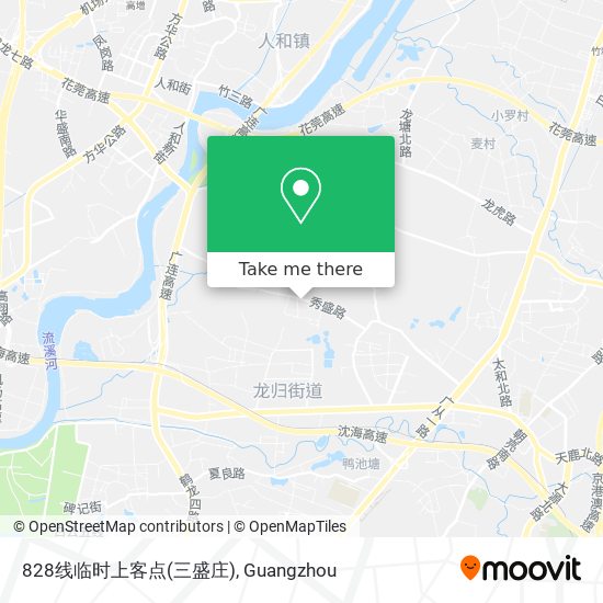 828线临时上客点(三盛庄) map