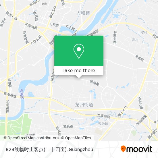 828线临时上客点(二十四亩) map