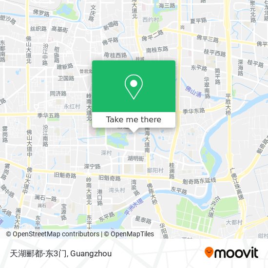 天湖郦都-东3门 map