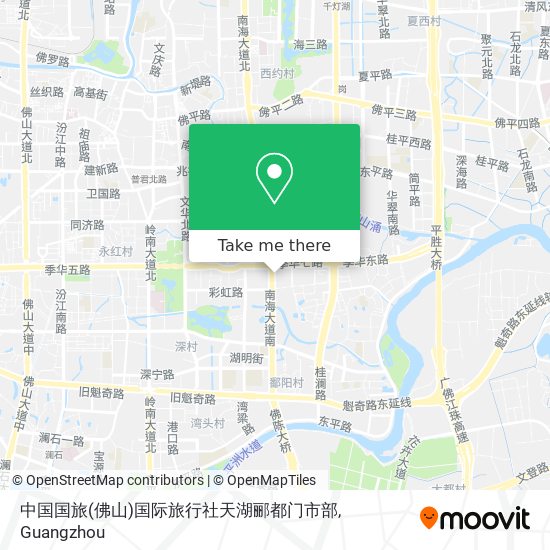 中国国旅(佛山)国际旅行社天湖郦都门市部 map