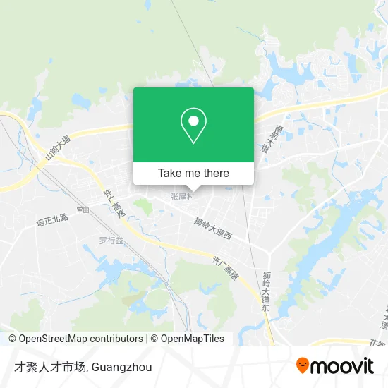 才聚人才市场 map