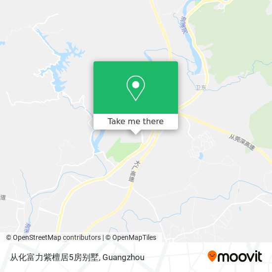 从化富力紫檀居5房别墅 map