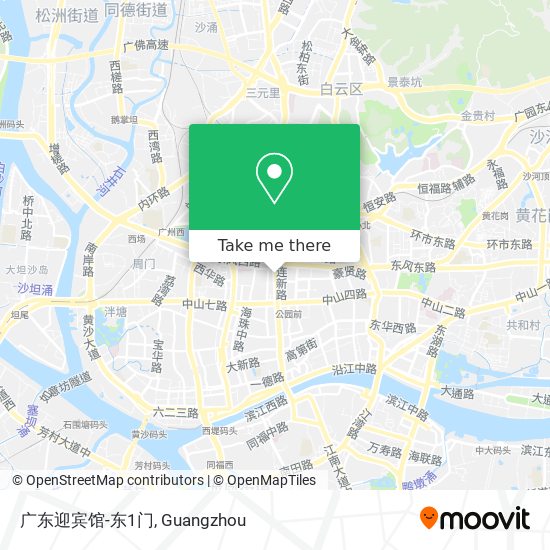 广东迎宾馆-东1门 map