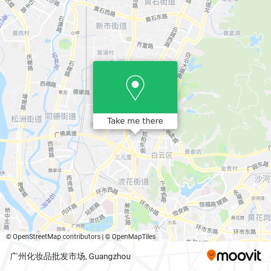 广州化妆品批发市场 map