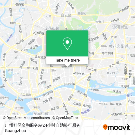 广州社区金融服务站24小时自助银行服务 map