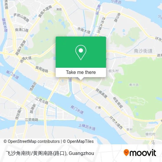 飞沙角南街/黄阁南路(路口) map
