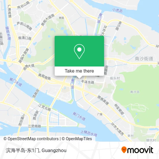 滨海半岛-东1门 map