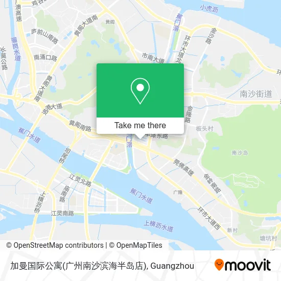 加曼国际公寓(广州南沙滨海半岛店) map