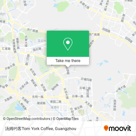 汤姆约客Tom York Coffee map