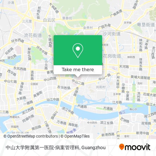 中山大学附属第一医院-病案管理科 map