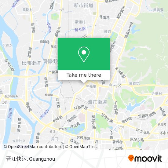 晋江快运 map