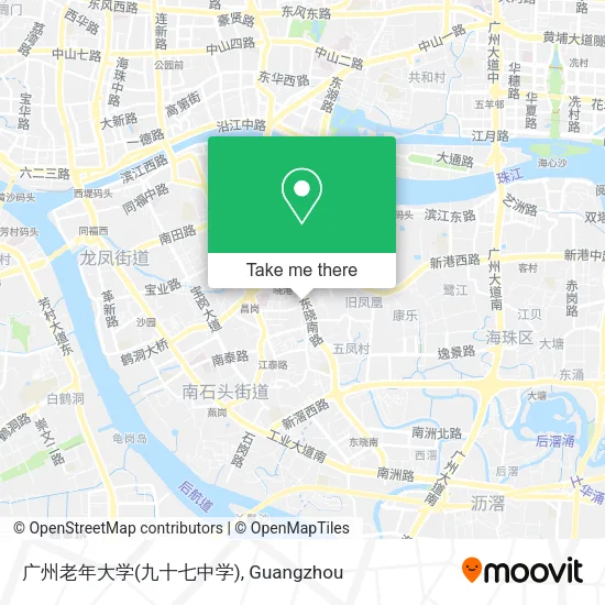 广州老年大学(九十七中学) map
