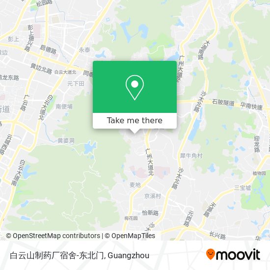 白云山制药厂宿舍-东北门 map
