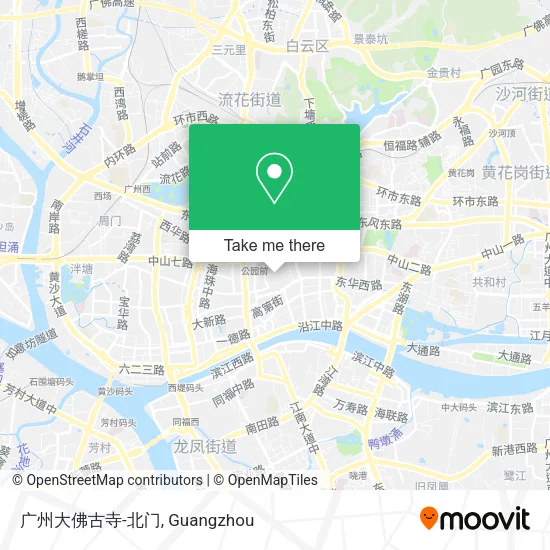广州大佛古寺-北门 map