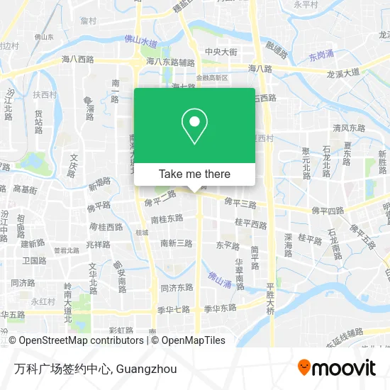 万科广场签约中心 map