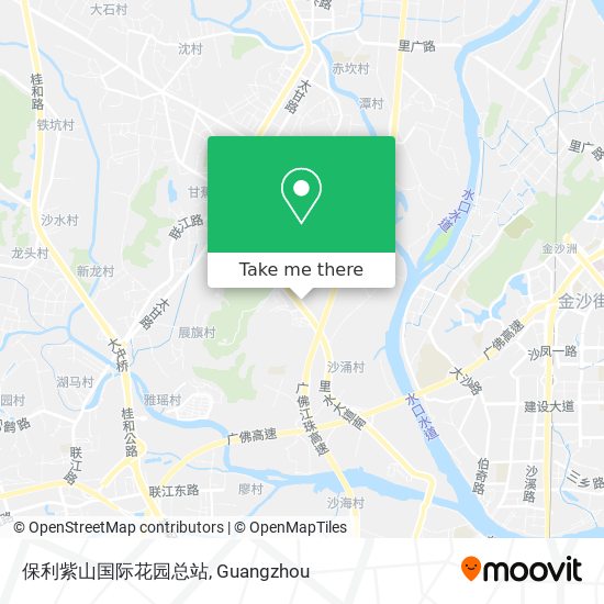 保利紫山国际花园总站 map