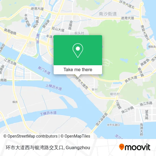 环市大道西与银湾路交叉口 map