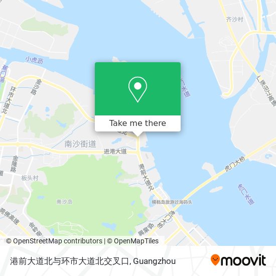 港前大道北与环市大道北交叉口 map