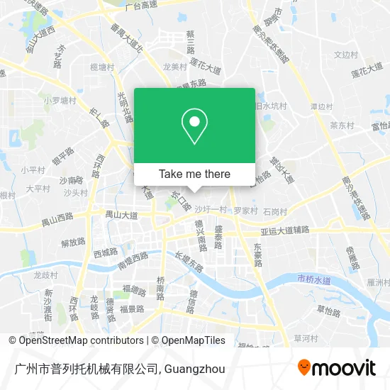 广州市普列托机械有限公司 map