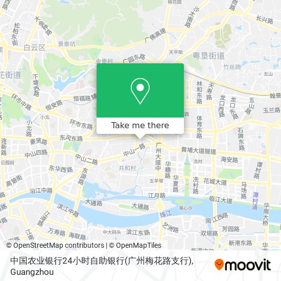 中国农业银行24小时自助银行(广州梅花路支行) map
