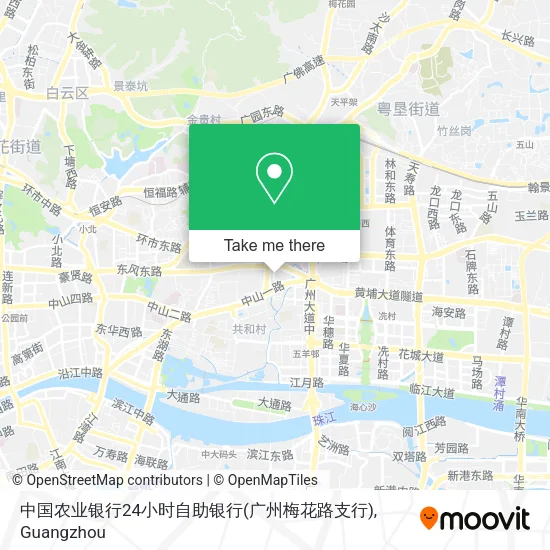 中国农业银行24小时自助银行(广州梅花路支行) map