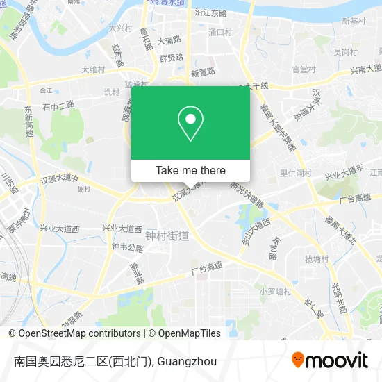 南国奥园悉尼二区(西北门) map