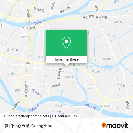 黄圃中心市场 map