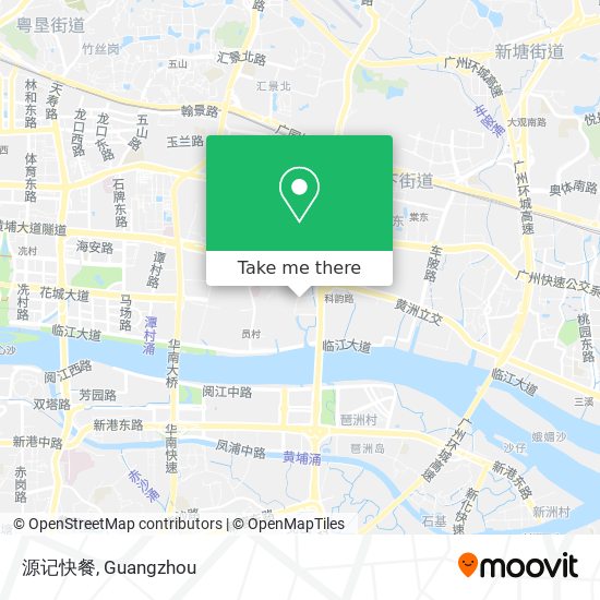 源记快餐 map