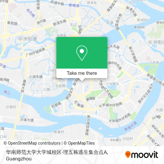 华南师范大学大学城校区-理五栋逃生集合点A map