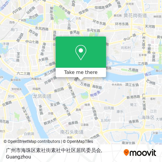 广州市海珠区素社街素社中社区居民委员会 map