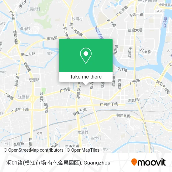沥01路(横江市场-有色金属园区) map