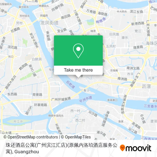 珠还酒店公寓(广州滨江汇店)(原佩内洛珀酒店服务公寓) map