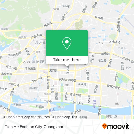 Tien He Fashion City map