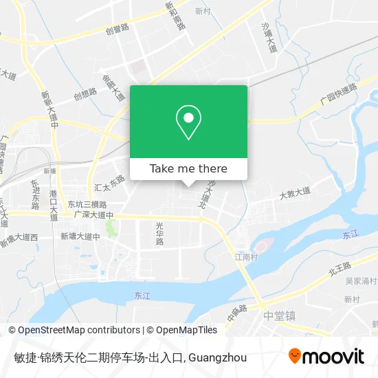 敏捷·锦绣天伦二期停车场-出入口 map