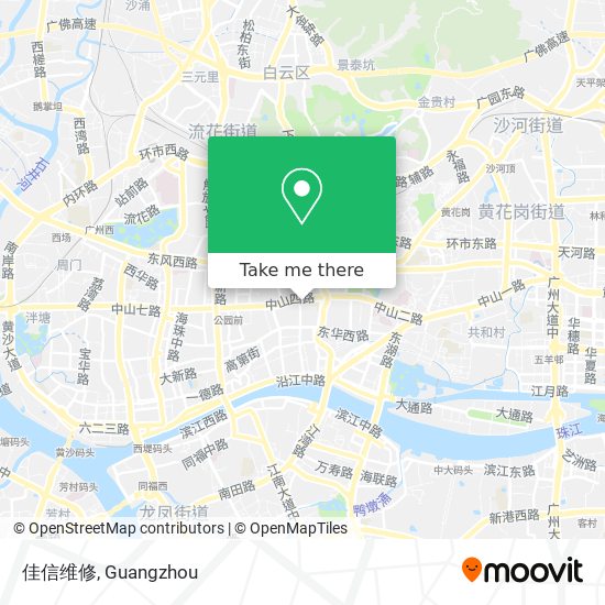 佳信维修 map