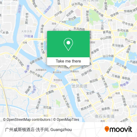 广州威斯顿酒店-洗手间 map