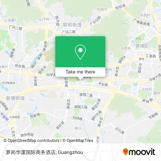 萝岗华厦国际商务酒店 map