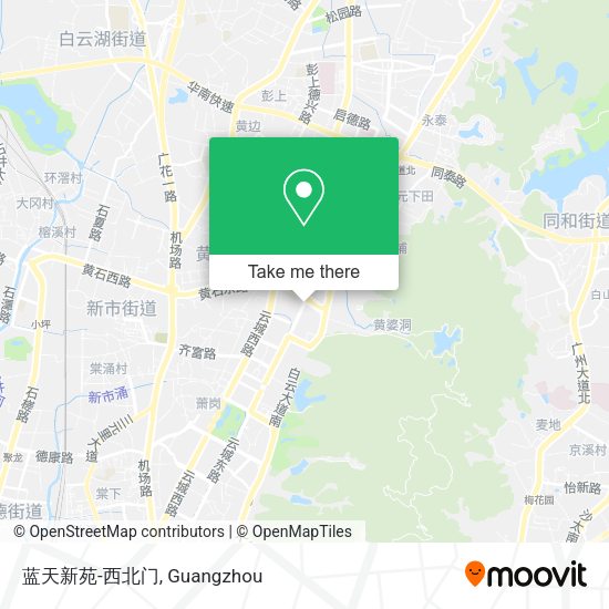 蓝天新苑-西北门 map