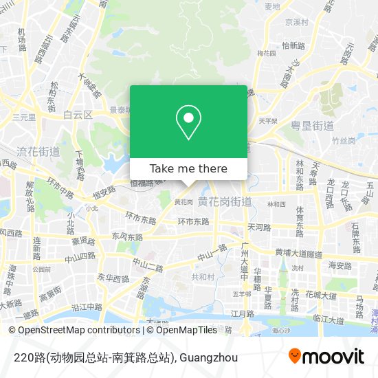 220路(动物园总站-南箕路总站) map