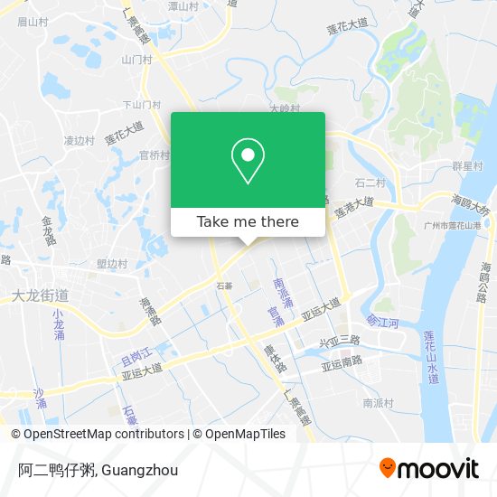 阿二鸭仔粥 map