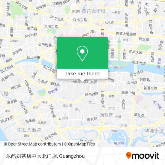 乐酷奶茶店中大北门店 map