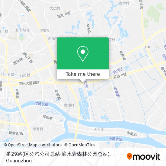 番29路(区公汽公司总站-滴水岩森林公园总站) map