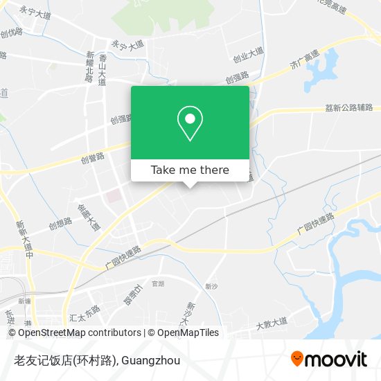 老友记饭店(环村路) map