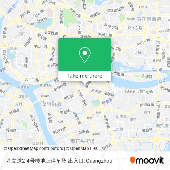 基立道2-4号楼地上停车场-出入口 map