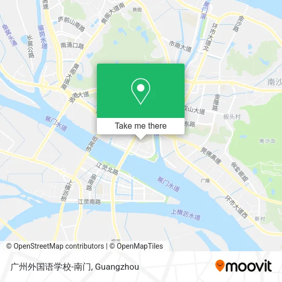 广州外国语学校-南门 map
