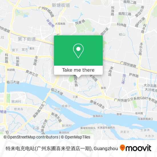 特来电充电站(广州东圃喜来登酒店一期) map