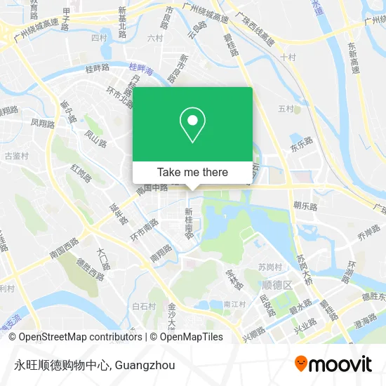 永旺顺德购物中心 map