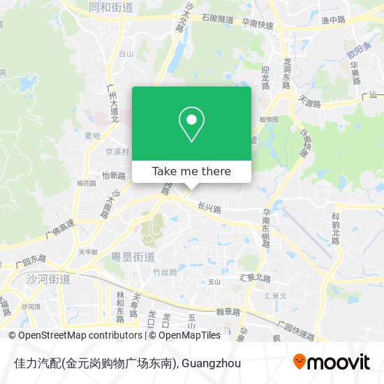 佳力汽配(金元岗购物广场东南) map