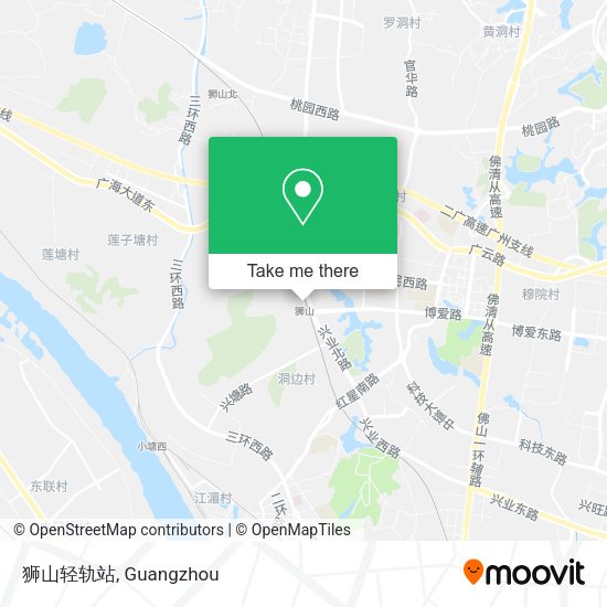 狮山轻轨站 map